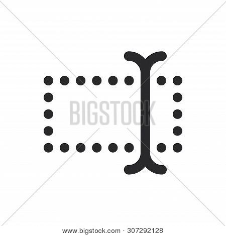 Type Icon Isolated On White Background. Type Icon In Trendy Design Style For Web Site And Mobile App
