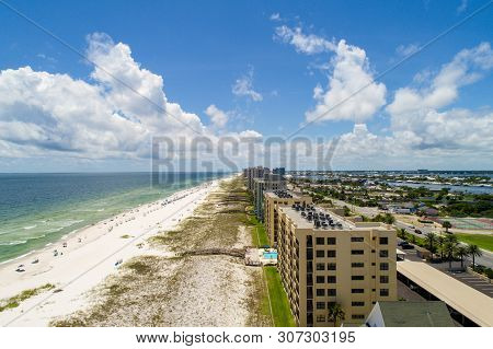 Aerial View Of Perdido Key Beach, Florida