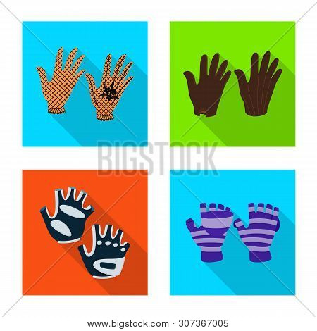 Vector Design Of Own And Textile Logo. Collection Of Own And Safety Stock Vector Illustration.