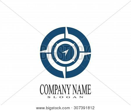 Compass Logo Template Vector Icon Illustration Design