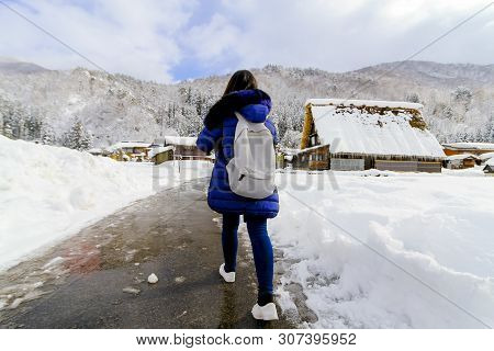 Shirakawago : Village Located In Ono District, Gifu Prefecture, Japan