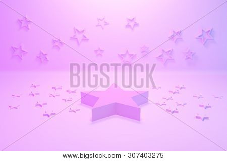 3d Render, Abstract Geometric Background, Minimalistic Primitive Shapes, Modern Mock Up, Empty Showc