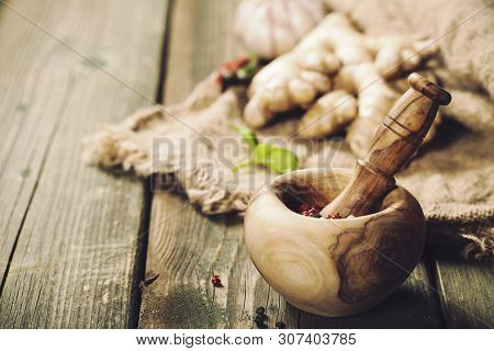 Cooking Background. Warm And Comfy Autumn Concept.