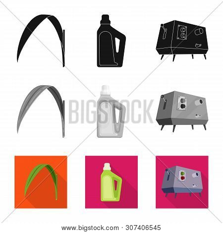 Vector Design Of Farm And Agriculture Icon. Set Of Farm And Technology Stock Symbol For Web.
