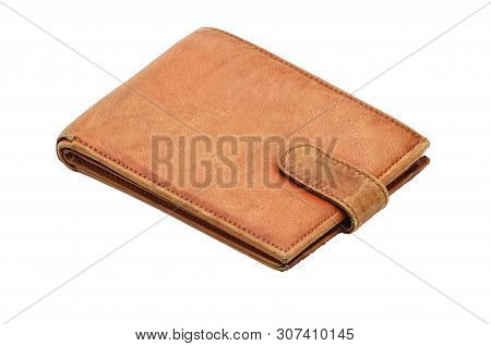 Purse On An Isolated White Background. Porte-monnaie