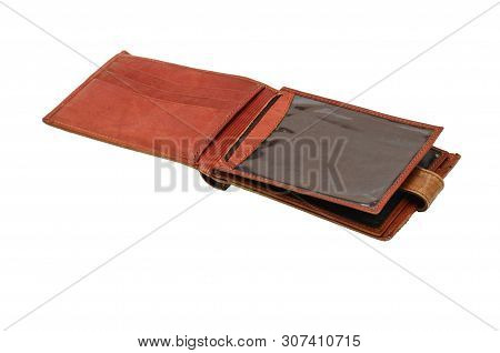 Purse On An Isolated White Background. Porte-monnaie