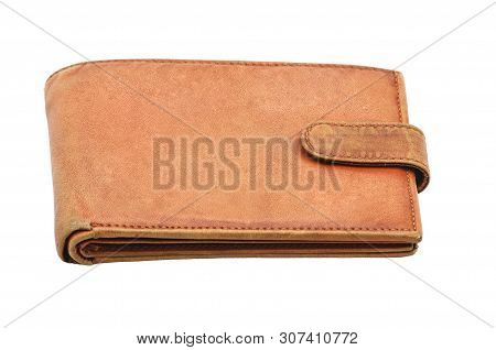 Purse On An Isolated White Background. Porte-monnaie