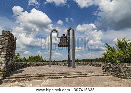 Bell Of The City In Ancient Fortress. Novohrad-volynskyi Town. Zvyagilska Fortress. Ukraine