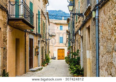 The Famos Old Town In Valdemosse, Mallorca