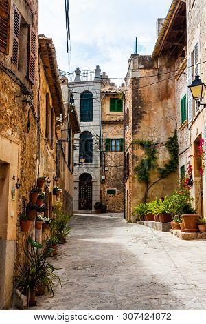 The Famos Old Town In Valdemosse, Mallorca