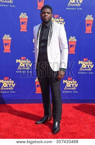 LOS ANGELES - JUN 15:  PK Subban arrives for the MTV Movie & TV Awards 2019 on June 15, 2019 in Santa Monica, CA