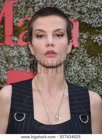 LOS ANGELES - JUN 11:  Sylvia Hoeks arrives for the InStyle Max Mara Women In Film Celebration on June 11, 2019 in Hollywood, CA