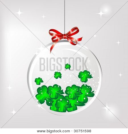 Ball With Clovers