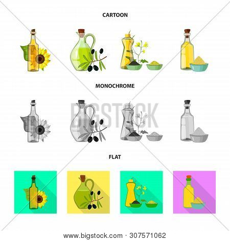Vector Design Of Healthy And Vegetable Logo. Collection Of Healthy And Agriculture Vector Icon For S