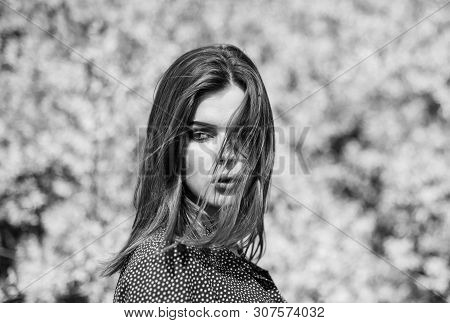 Summer Blooming Trees And Yellow Flowers. Fashion Beauty. Natural Beauty Makeup. Hair Fashion. Prett