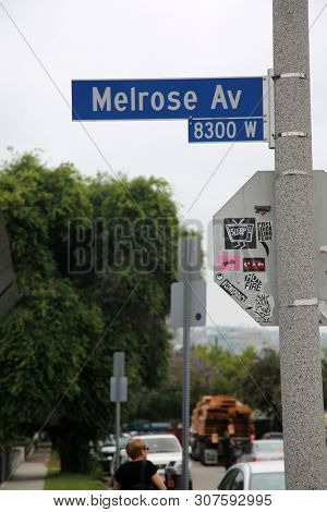 6/18/2019 Hollywood, California: Street Scenes of Hollywood California with street vendors, street performers, homeless, tourist, landmarks and various buildings with signs. Editorial Use Only. 