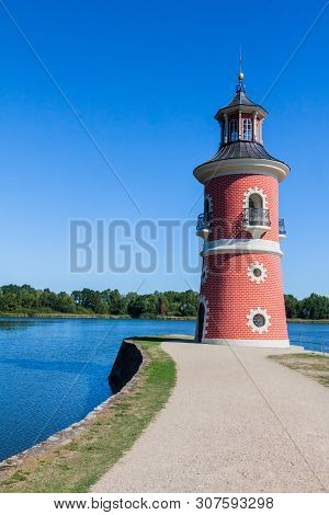 The Lighthouse In Moritzburg Near Dresden, Germany