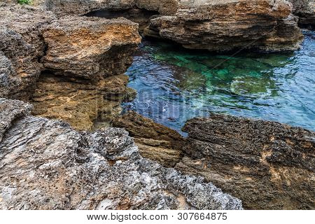The Mediterran Island Mallorca Landscape To The Sea