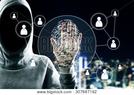 Hacker With Fingerprint