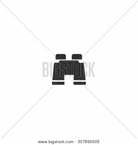 Binoculars Icon. Vector Symbol On White Background