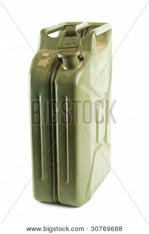 Benzin-Kanister, Isolated On White Background