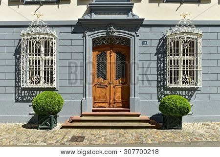 House Augustinerhof - 17th Century Town House In The Historic Center Of Basel. Switzerland.