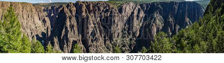 A Rarely Visited National Park, Black Canyon Of The Gunnison Offers Stunning Views Of The Gunnison R