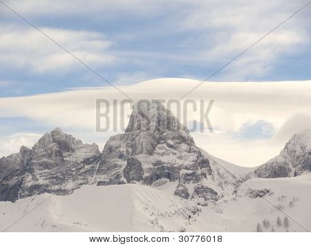 Grand Teton in einer Wolke