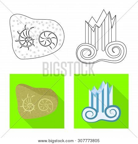 Isolated Object Of Story And Items Sign. Collection Of Story And Attributes Stock Vector Illustratio