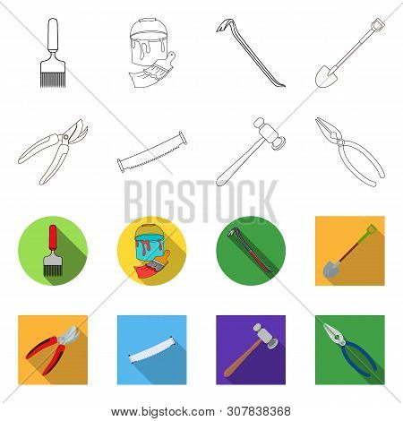 Vector Design Of Tool And Construction Icon. Collection Of Tool And Carpentry Stock Vector Illustrat