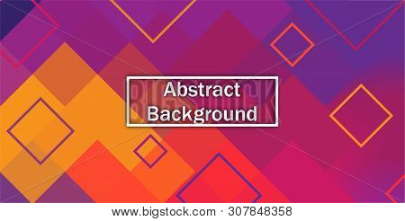 Abstract Colorful Geometric With Low Poly Style. Low Poly Vector Style For Background And Backdrop.