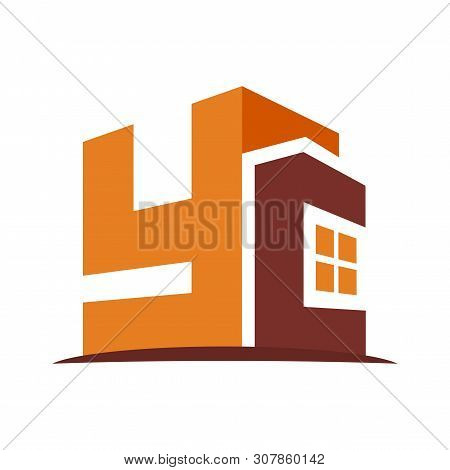 Icon Logo For The Construction Business, With Combination Of The Initials Y & C