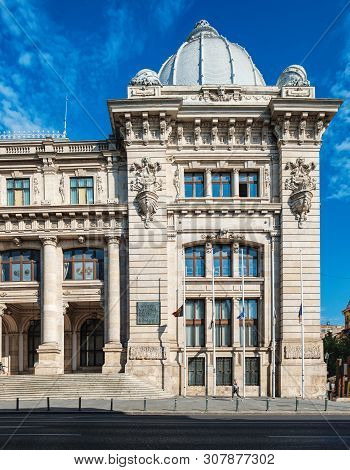 Bucharest, Romania - September 9, 2017: Panoramic View Of National Museum Of Romanian History Which 
