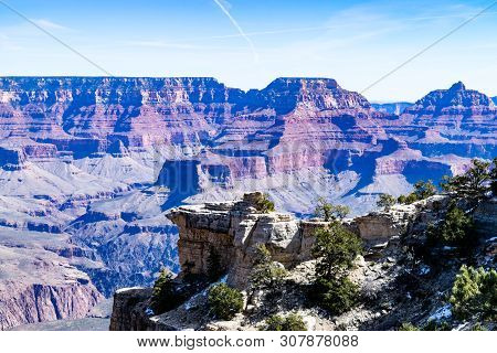 Grand Canyon From The Plane, Arizona, Usa. Grand Canyon National Park