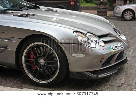 Kiev, Ukraine - September 5, 2017:  Mercedes-benz Slr Mclaren 722 Edition