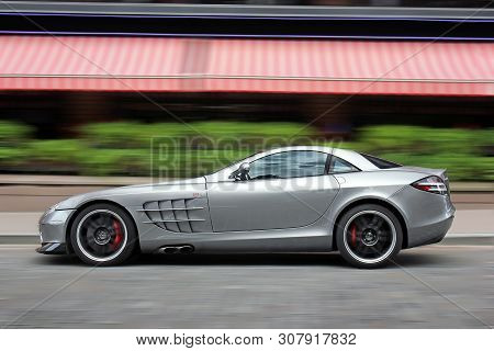 Kiev, Ukraine - September 5, 2017:  Mercedes-benz Slr Mclaren 722 Edition