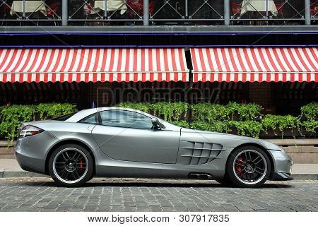 Kiev, Ukraine - September 5, 2017:  Mercedes-benz Slr Mclaren 722 Edition