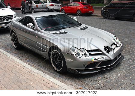 Kiev, Ukraine - September 5, 2017:  Mercedes-benz Slr Mclaren 722 Edition