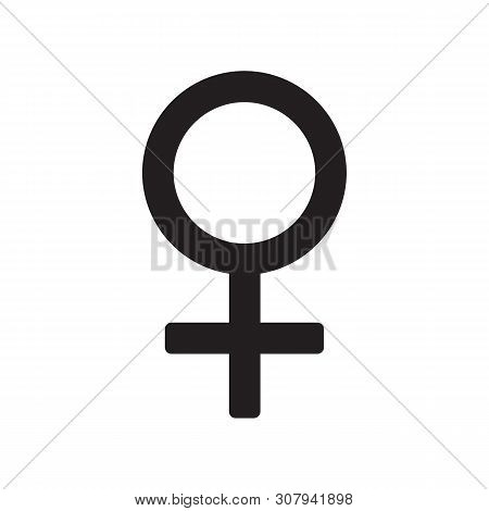 Female Symbol Icon Sign Isolated On White, Vector Illustration