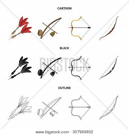 Vector Design Of Hand And Tribal Logo. Collection Of Hand And Nature Stock Vector Illustration.