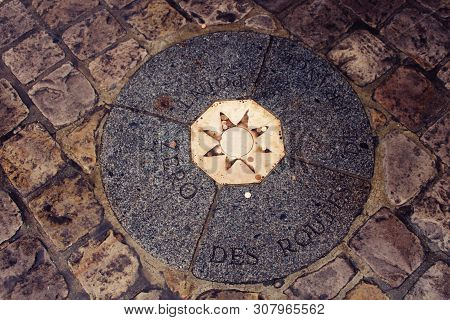 Point Zero. Where All Roads Start. Paris, France.