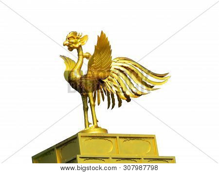 Golden Phoenix Of Roof Ornament Of  Kinkaku-ji Temple ,kyoto,japan
