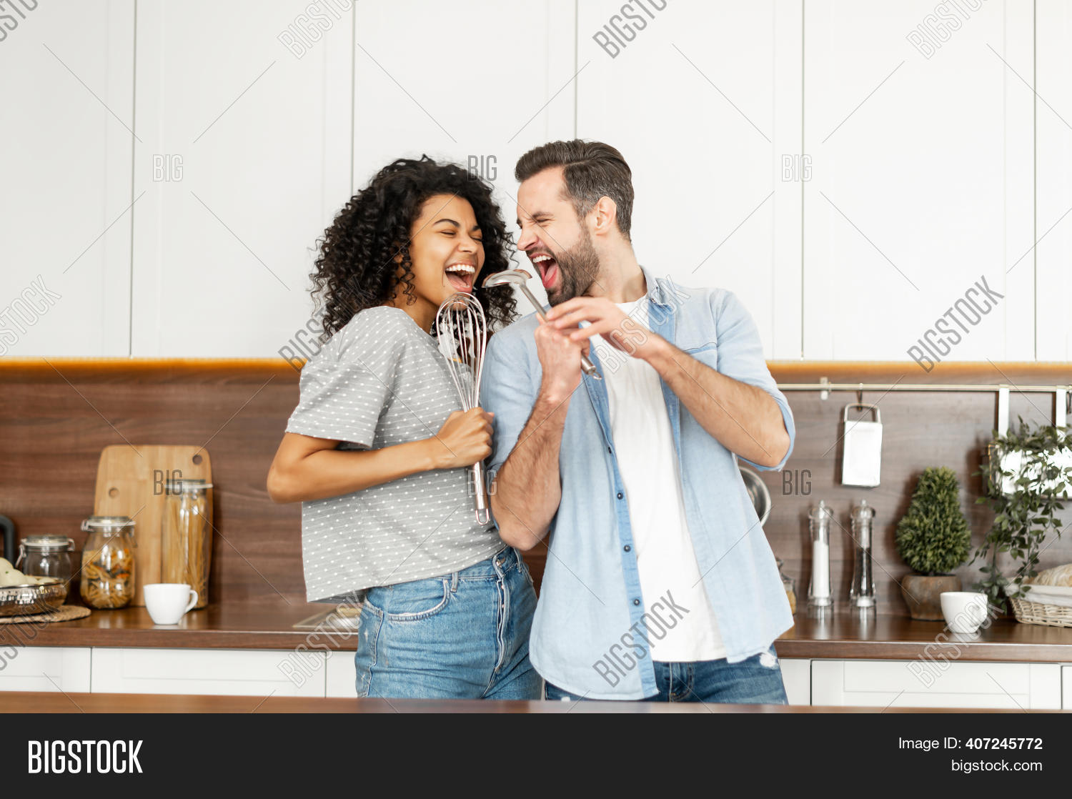 Happy Interracial Image and Photo (Free picture