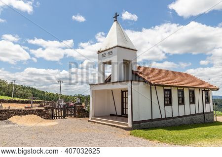 Small Church And Cemetery