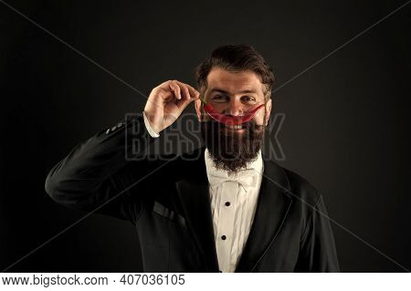 Hot Chilli Pepper. Hot As In Hell. Extra Strong. Pepper Harvest Industry. Peppery Man In Black Suit.