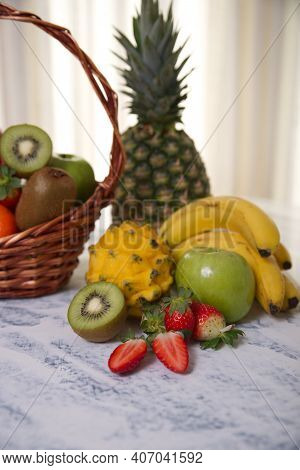 Assorted Fruit Basket.