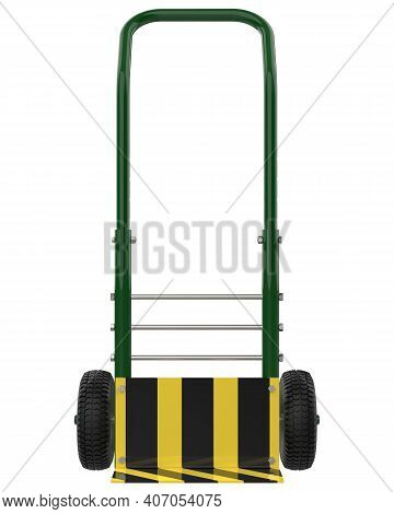 Sack Truck Isolated On Transparent Background. 3d Rendering - Illustration