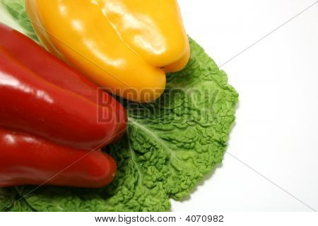 Red and yellow pepper