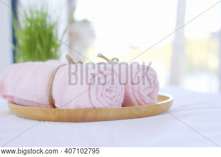 Spa Accessories,beautiful Composition Of Spa , Spa Relax Concept,  Herbs For Massage, Beautiful Sap 