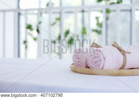 Spa Accessories,beautiful Composition Of Spa , Spa Relax Concept,  Herbs For Massage, Beautiful Sap 